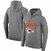 Kansas City Chiefs Nike Sideline Property of Performance Pullover Hoodie Gray,baseball caps,new era cap wholesale,wholesale hats
